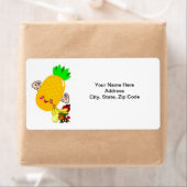 Étiquettes de fruits d'ananas (En situation)