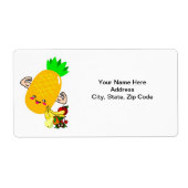 Étiquettes de fruits d'ananas (Devant)