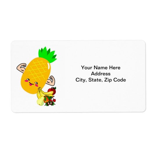 Étiquettes de fruits d'ananas (Devant)