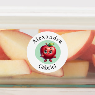 Étiquettes de fruits mignons