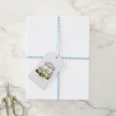 Étiquettes de golf florales Hydrangea pour chariot (Avec de laficelle)