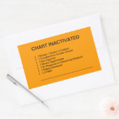 Étiquettes de graphique Médicale inactivés (orange (Enveloppe)