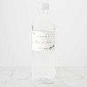 Étiquettes de grenerie et bouteille d'eau d'or (Devant)