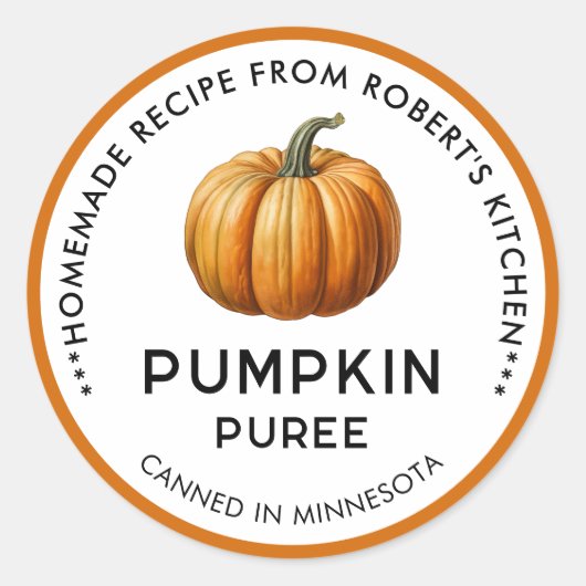 Étiquettes de jar de conservation de purée de citr (Devant)