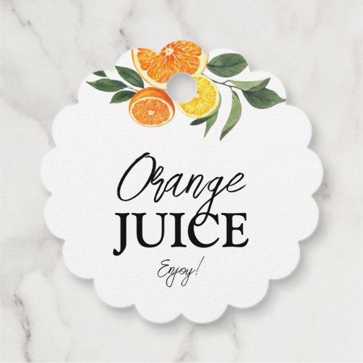 Étiquettes de jus pour un bar à Mimosa pour une fê (Dos)