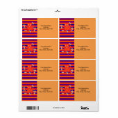 Étiquettes de la bande de crème glacée de pieuvre (Feuille entière)