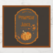 Étiquettes de la bière citrouille (Étiquettes simples)