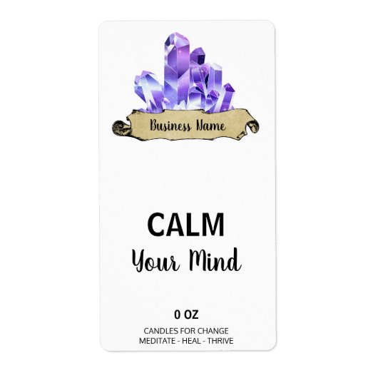 Étiquettes de la boîte blanche Crystal Witch (Devant)