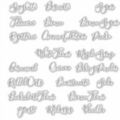 Étiquettes de la boîte de rangement (Devant)