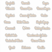 Étiquettes de la boîte de rangement (Devant)