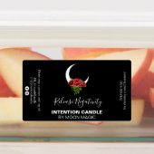 Étiquettes de la bougie d'intention noire (Apposé)