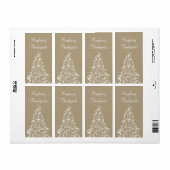 Étiquettes de la boulangerie de l'Arbre de Vacance (Feuille entière)