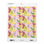 Étiquettes de la bouteille à goutte sérique de res (Feuille entière)