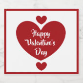 Étiquettes de la bouteille de bière Valentine's Da (Étiquettes simples)