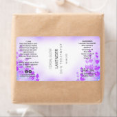 Étiquettes  de la bouteille de lavande (En situation)