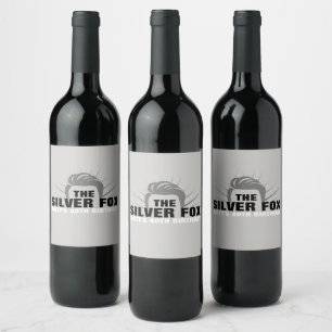 Étiquettes de la bouteille de vin de fête masculin