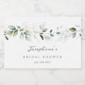 Étiquettes de la bouteille de vin Eucalyptus Gold (Étiquettes simples)