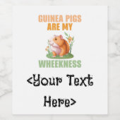 Étiquettes de la bouteille de Wheness (Étiquettes simples)