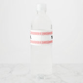 Étiquettes de la bouteille d'eau de base-ball pers (Dos)