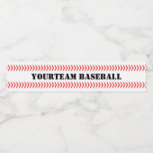 Étiquettes de la bouteille d'eau de base-ball pers (Étiquettes simples)