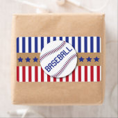 Étiquettes de la bouteille d'eau de baseball (En situation)