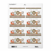 Étiquettes de la bouteille d'eau du Baby shower tr (Feuille entière)