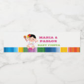 Étiquettes de la bouteille d'eau Fiesta, Baby show (Étiquettes simples)