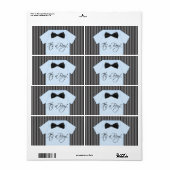 Étiquettes de la bouteille d'eau Little Man (Feuille entière)