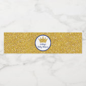 Étiquettes de la bouteille d'eau Prince Baby showe (Étiquettes simples)