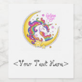 Étiquettes de la bouteille magique Unicorn (Étiquettes simples)
