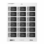 Étiquettes de la collection de Mariages de Chalkbo (Feuille entière)