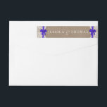Étiquettes de la collection de Mariages Rustic Blu<br><div class="desc">La collection rustique de mariage bleu arc est un design étonnant avec un joli arrière - plan rustique effet burlap avec un ensemble romantique vintage effet dentelle blanche et fini avec un joli ruban bleu foncé avec arc. Ces étiquettes peuvent être personnalisés pour votre occasion spéciale et feraient le étiquette...</div>