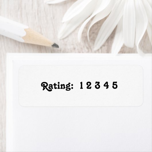 Étiquettes de la cotation de la recette (En situation)