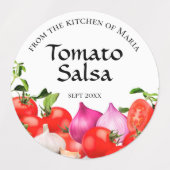 Étiquettes De la cuisine de | Salsa de tomate maison (Design 1)