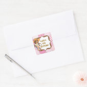 Étiquettes de la fête d'anniversaire de l'afro-amé (Enveloppe)