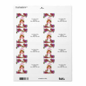 Étiquettes de la fête des mères (Feuille entière)