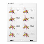 Étiquettes de la fête des mères (Feuille entière)