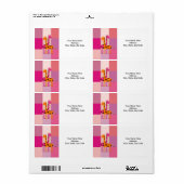 Étiquettes de la fête des mères (Feuille entière)