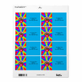 Étiquettes de la fête des mères (Feuille entière)