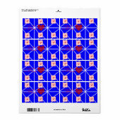 Étiquettes de la fête des mères (Feuille entière)