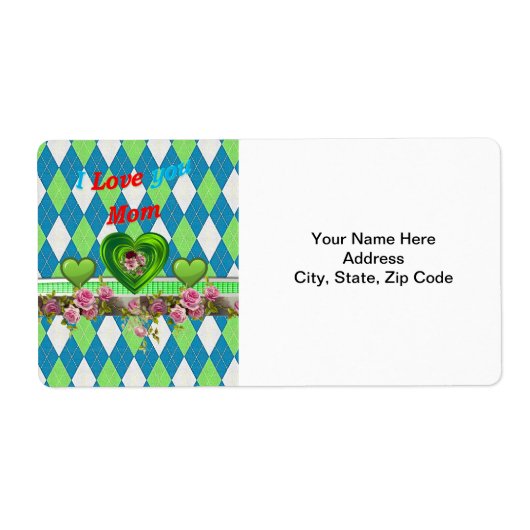 Étiquettes de la fête des mères (Devant)