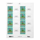 Étiquettes de la fête des mères (Feuille entière)