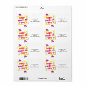 Étiquettes de la fête des mères (Feuille entière)