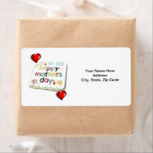 Étiquettes de la fête des mères (En situation)