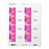 Étiquettes de la fête des mères (Feuille entière)