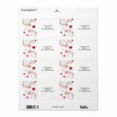 Étiquettes de la fête des mères (Feuille entière)