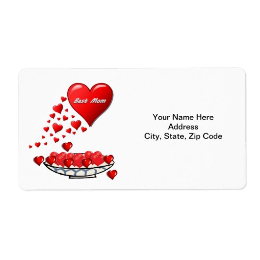 Étiquettes de la fête des mères (Devant)