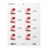 Étiquettes de la fête des mères (Feuille entière)