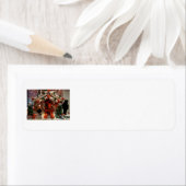 Étiquettes de la maison de pain d'épices pour Noël (En situation)