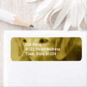 Étiquettes de la messagerie de marionnettes d'or (En situation)